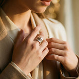 Silver and Gold Wire Ring