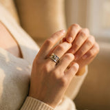 Vintage Layered Gold and Silver Ring
