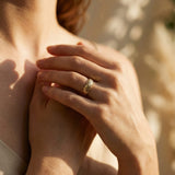 Vintage Gold Ring with Floral Pattern