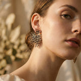 Vintage Spiked Pattern Earrings