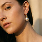 Elegant Pearl Cubic Zirconia Earrings