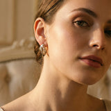 Elegant Gold and Silver Earrings