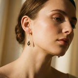 Vintage Leaf and Pearl Earrings