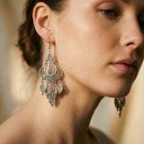 Vintage Silver Charm Earrings