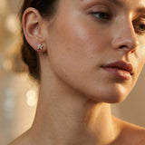 Delicate Floral Clip-On Earrings