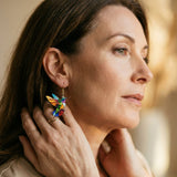 Acrylic Hummingbird Drop Earrings