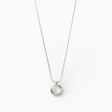 Silver Necklace with Classic Solitaire Pendant