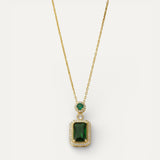 Greta Emerald Stone Necklace