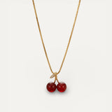 Gold Cherry Necklace
