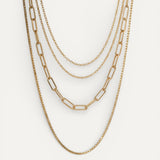 Triple-Layer Stainless Steel Necklace