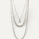 Triple-Layer Stainless Steel Necklace
