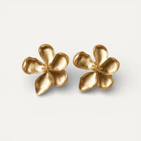 Gold Flower Earrings