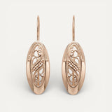 Elegant Gold Openwork Earrings