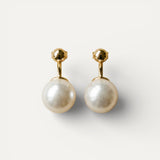 Gold Earrings with Pearls