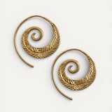 Vintage Gold Spiral Earrings