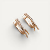 Elegant Gold Earrings with Cross