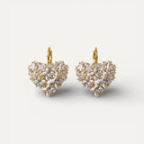 Elegant Crystal Heart-Shaped Earrings