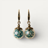Vintage Antique Gold Floral Earrings