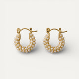 Gold Pearl Earrings