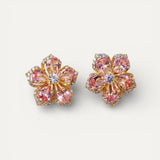 Silver Multicolour Cubic Zirconia Earrings