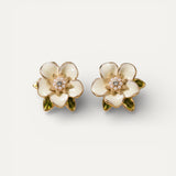 White Gold Cubic Zirconia Earrings