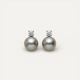 Elegant Black Pearl Cubic Zirconia Earrings