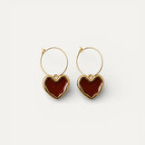 Red Heart Earrings