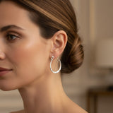 Vintage Silver Hoops