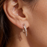 Elegant Gold Earrings with Cross