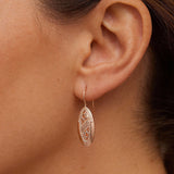 Elegant Gold Openwork Earrings
