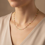 Isabella Multicolour CZ Stone Necklace