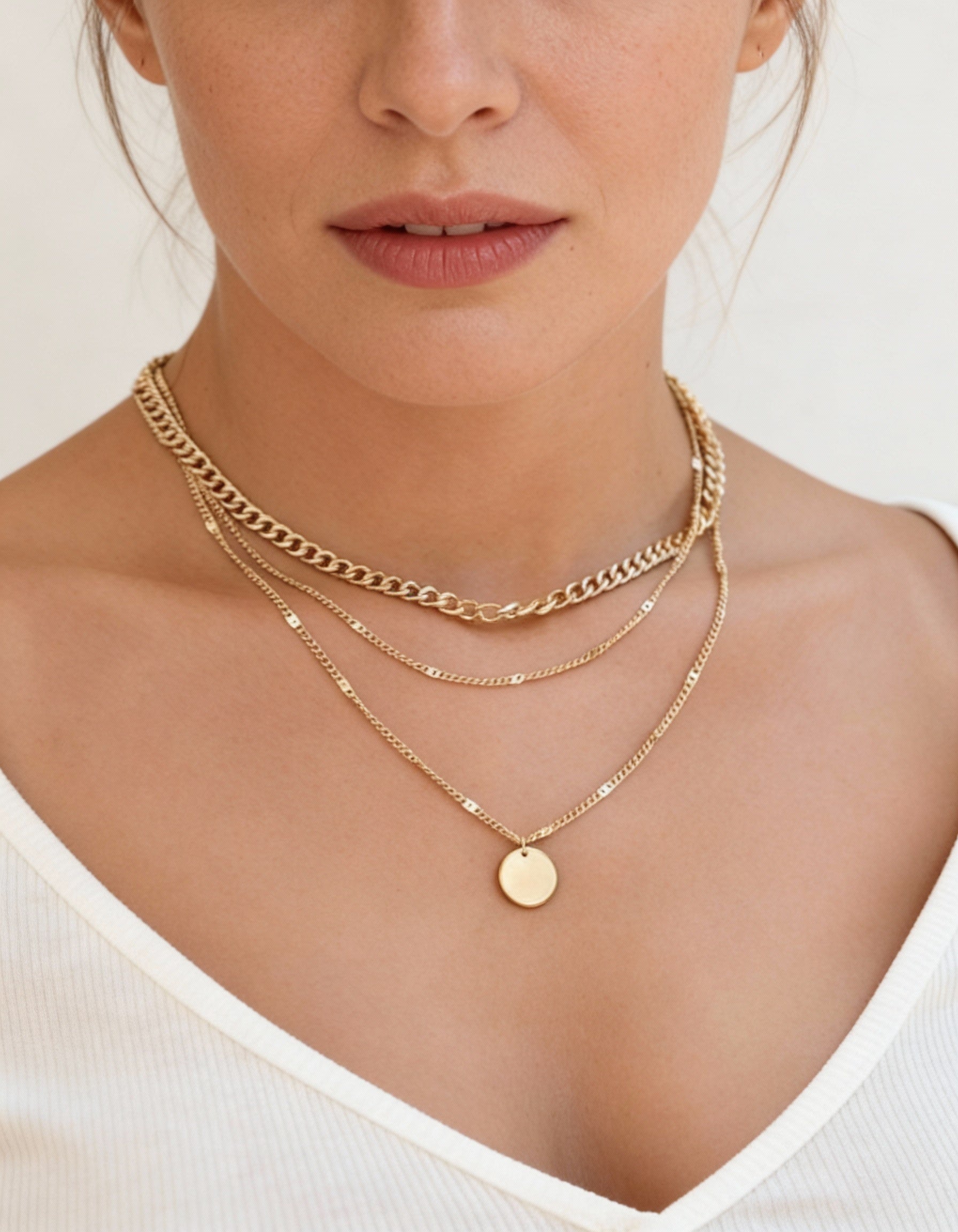 Gold-Plated and Silver-Plated Necklace