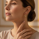 Vintage Gold Hoop Earrings
