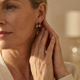 Luxury Black Floral Earrings