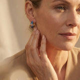 Luxury Black Floral Earrings
