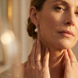 Elegant Teardrop Pearl Earrings