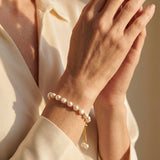 Vintage White Pearl Gold Bracelet