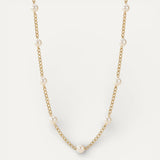 Gold Small Pearl Necklace