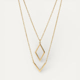 Elegant V-Shaped Geometric Pendant Necklace