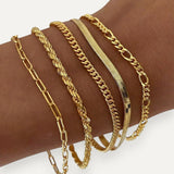Gold Bracelet Set