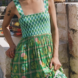 Basil - Sunshine Dreams Boho Maxi Dress