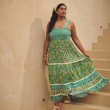 Basil - Sunshine Dreams Boho Maxi Dress