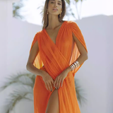 Phoenix - Sleeveless Mesh Holiday Cover-up Dress