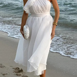 Bellamy - Chic Slanted Elegance Summer Dress