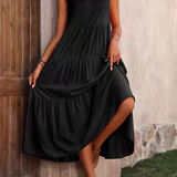 Lone - Casual Loose-Fit Dress with Ruffle Hem