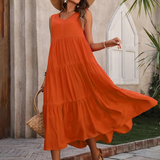 Lone - Casual Loose-Fit Dress with Ruffle Hem