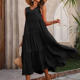 Lone - Casual Loose-Fit Dress with Ruffle Hem