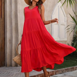 Lone - Casual Loose-Fit Dress with Ruffle Hem