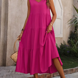 Lone - Casual Loose-Fit Dress with Ruffle Hem