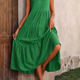 Lone - Casual Loose-Fit Dress with Ruffle Hem